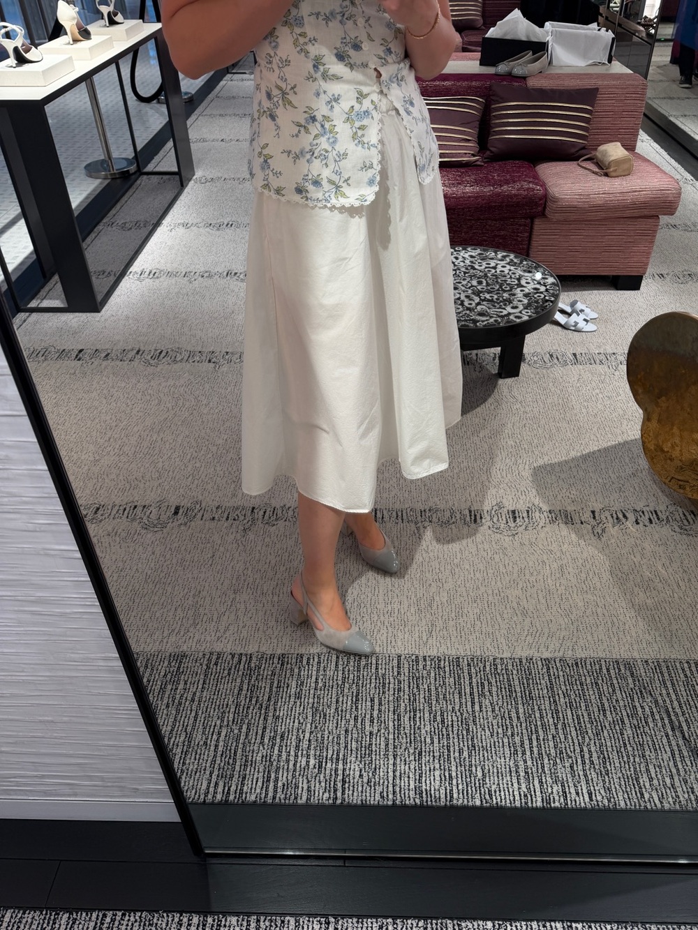Chanel Grey Suede Slingback Heels | Size 38C - Picture 5 of 9